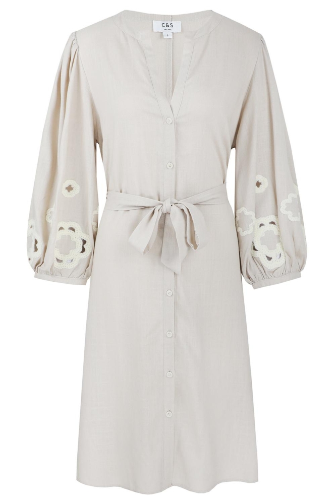 LISSABON DRESS 25ZFBC06 014 SAND